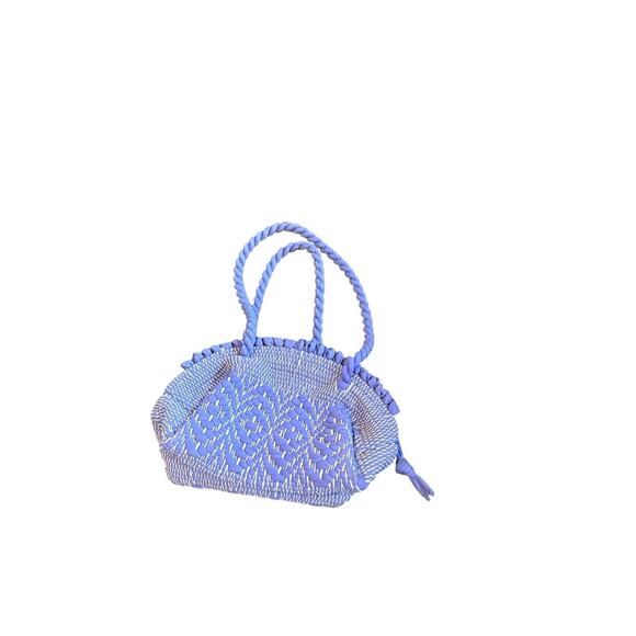 Vintage Hand made Mini Purse zip top top handle - Picture 1 of 5